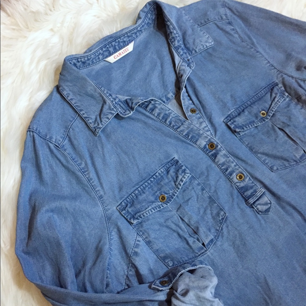 Camaïeu - Tencel denim shirt dress